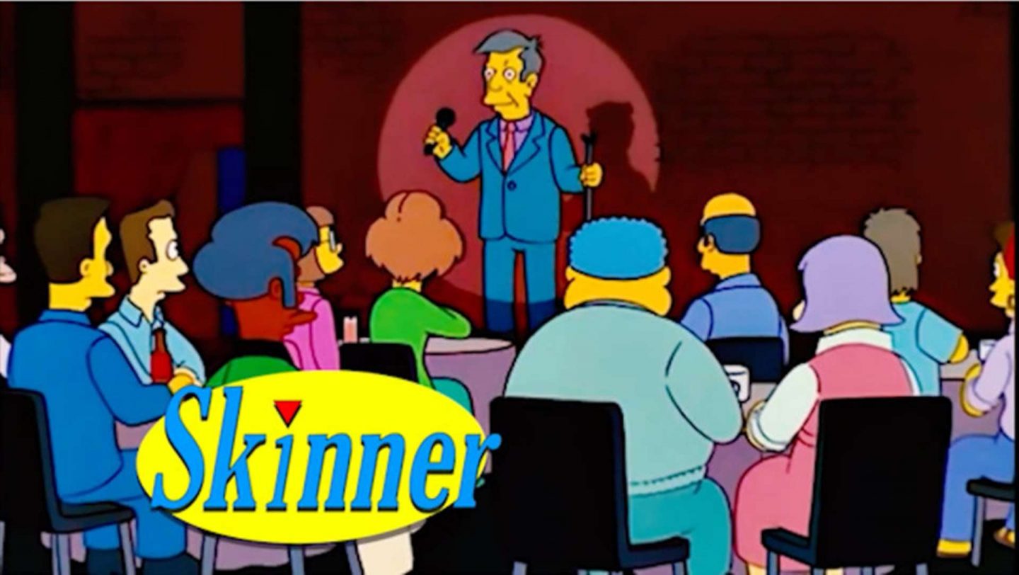 The "Steamed Hams" Simpsons episode in the style of Seinfeld