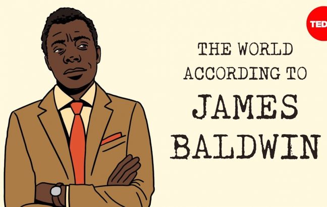 An illustration of James Baldwin