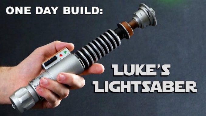 Steven Richter made Luke's lightsaber in a day