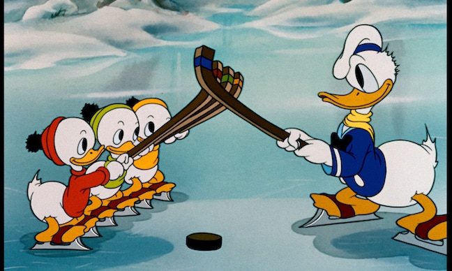 Donald Duck with his nephews