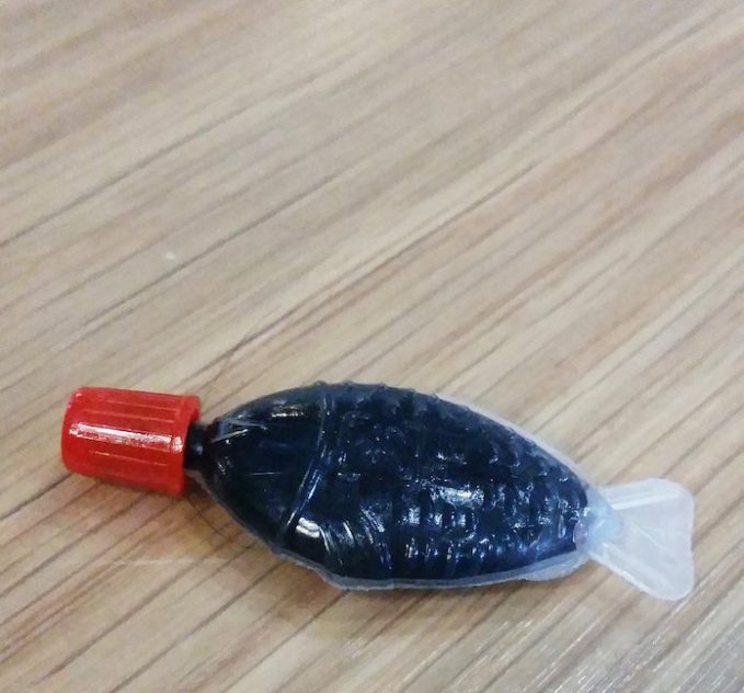The fish-shaped soy sauce container